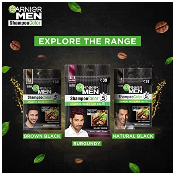GARNIER MEN SHAMPOO CLOUR BLK